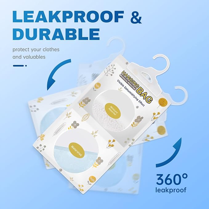 Vacplus Moisture Absorbers Packets, Fragrance Free 5 Pack, Humidity Packs - Image 6