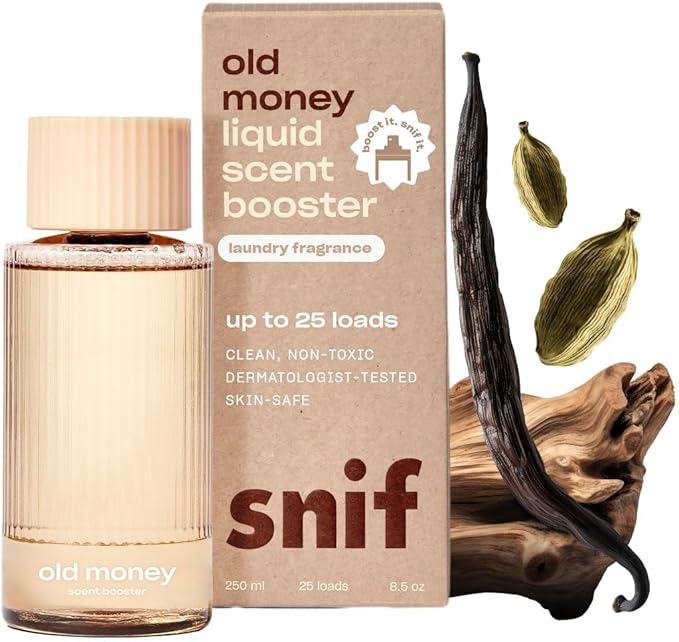 Snif Old Money Scent Booster, Rich and Cozy Scent, 25 Loads, Non-Irritating to by Snif