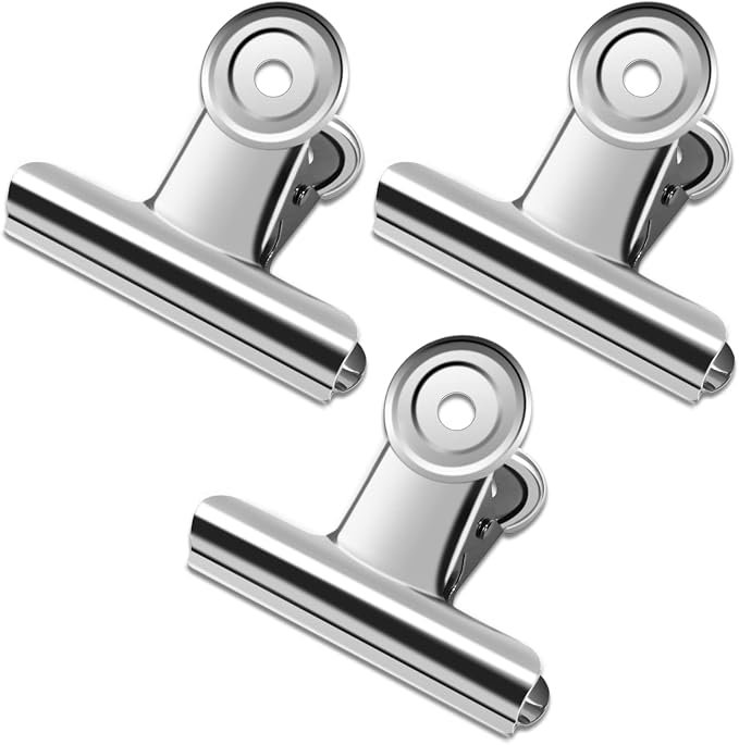 20 Pack Large Metal Hinge Clips 2 Inches Bull Hinge Paper Clips by Orcielo