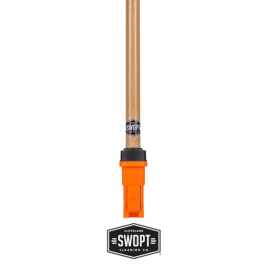 SWOPT Premium 48” EVA Foam Comfort Grip Wooden Handle – Ergonomic Design - Image 2