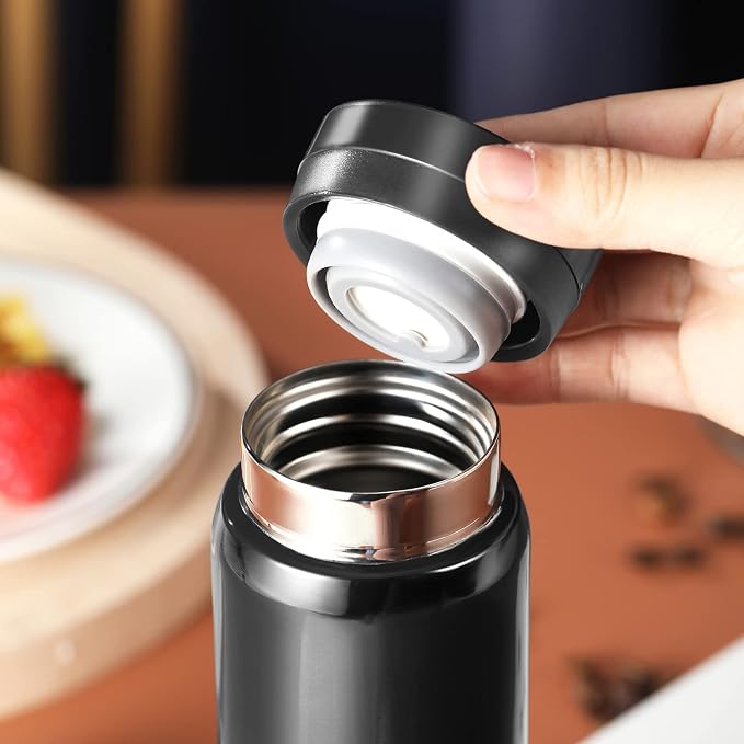 10oz Mini Water Bottle Stainless Steel Thermos Small Flask - Image 4