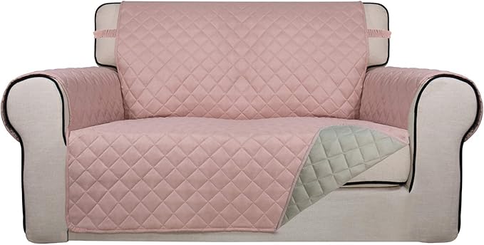 PureFit Reversible Quilted Sofa Cover, Water Resistant Slipcover Furniture by PureFit