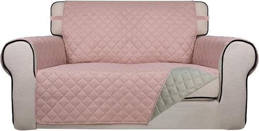 PureFit Reversible Quilted Sofa Cover, Water Resistant Slipcover Furniture by PureFit