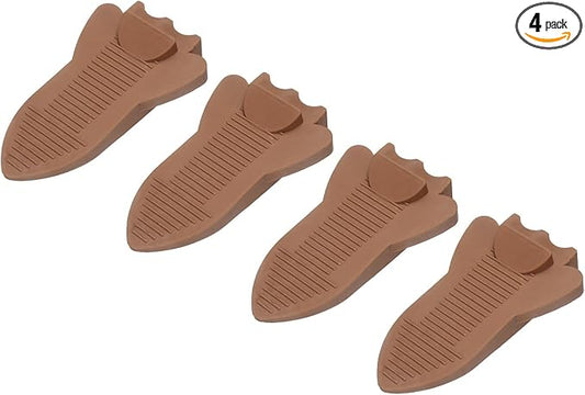 uxcell 4 Pcs Door Stoppers for Bottom of Door, Rubber Stackable Door Stopper by uxcell