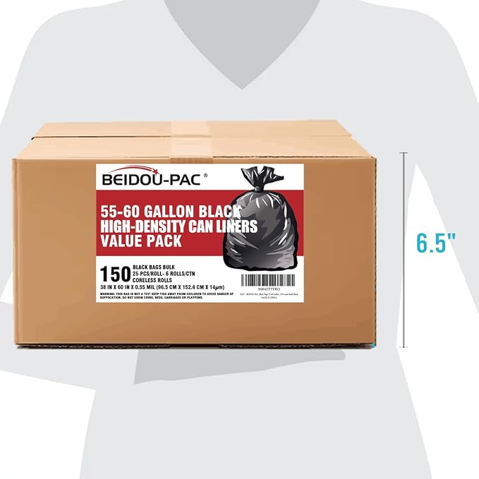 55-60 Gallon Trash Bags, Industrial Contractors - Image 3