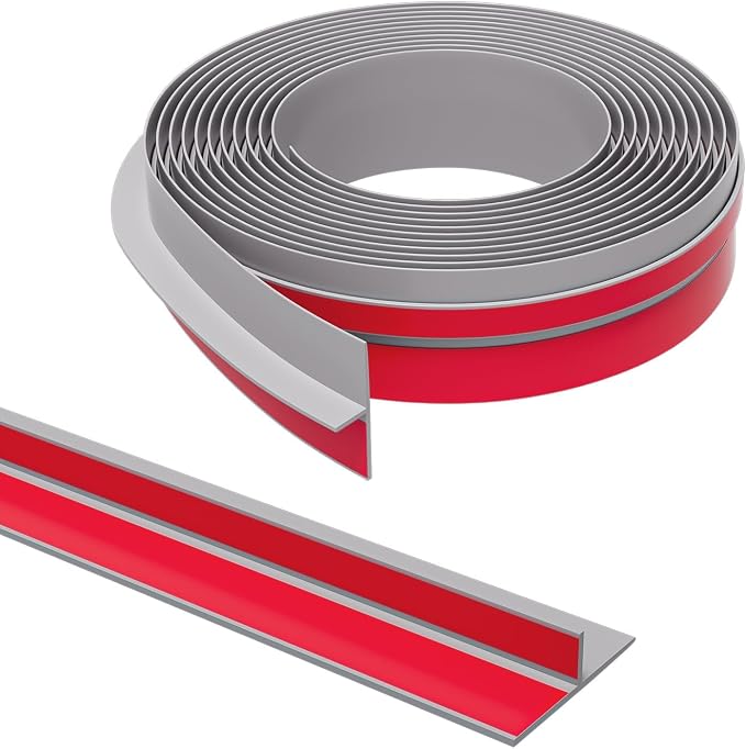 T-Shaped Door Draft Stopper, 1.97 in x 40 Ft Silicone Seal Strip by Elvone