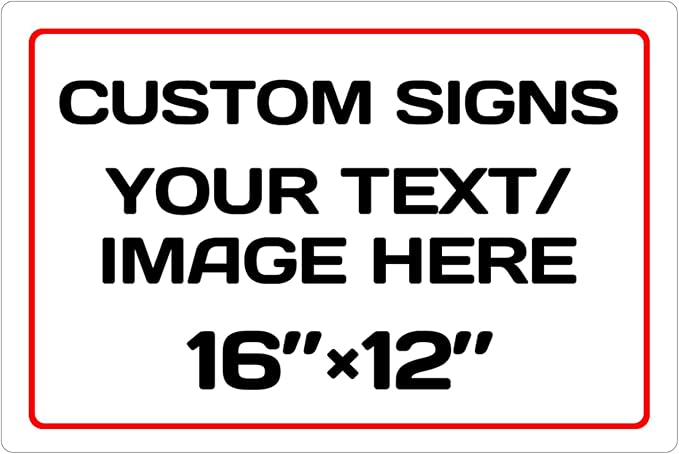 Custom Aluminum Weatherproof Metal Sign by Repaly