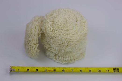 PMD Products 5pk 3" Inch Buffer Polish Pads Long Natural Wool Hook and Loop - Image 3
