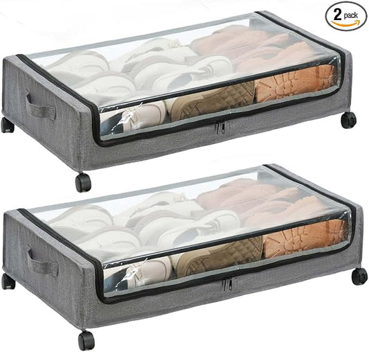 UnderBed Storage Containers, UnderBed Shoe Storage by FOUCSSOMEI