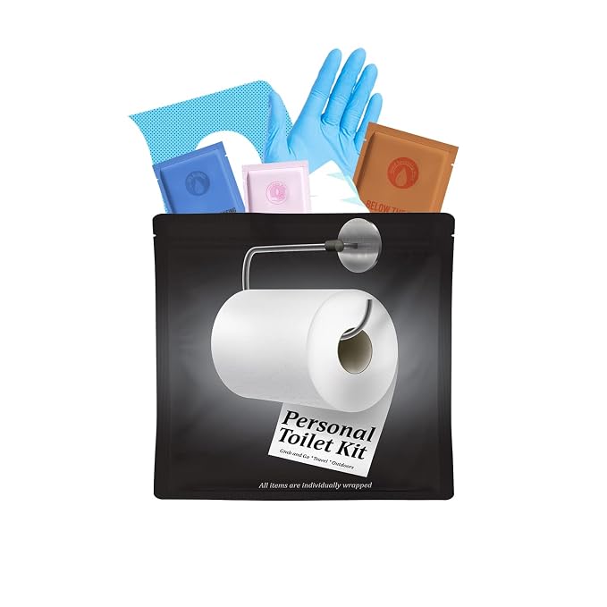 Personal Toilet Kit To Go – 10 Pack | Disposable Public Restroom Kit | - Image 7