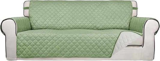 PureFit Reversible Quilted Sofa Cover, Water Resistant Slipcover Furniture by PureFit