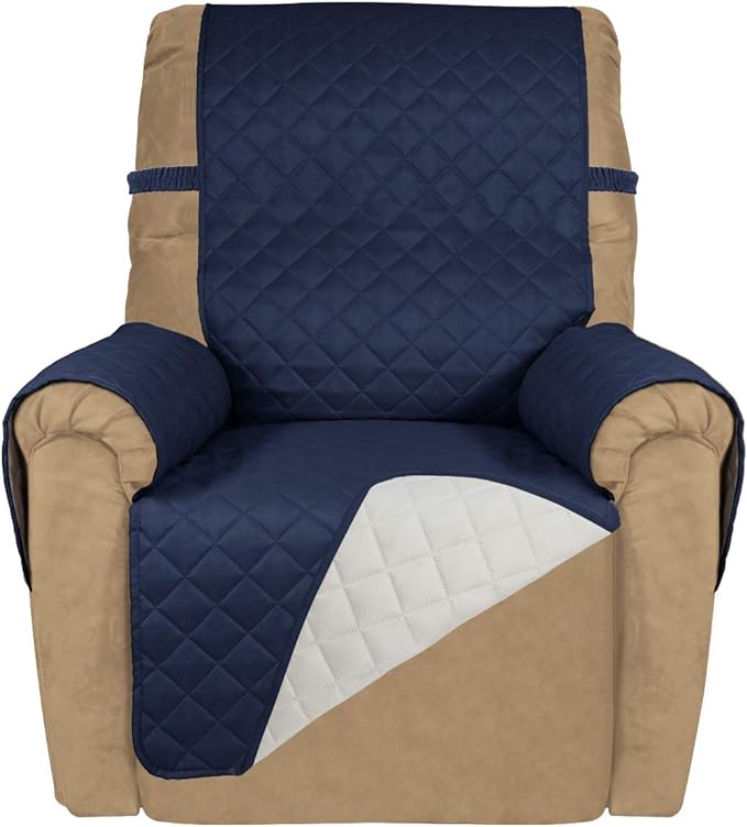 PureFit Reversible Quilted Sofa Cover, Water Resistant Slipcover Furniture by PureFit