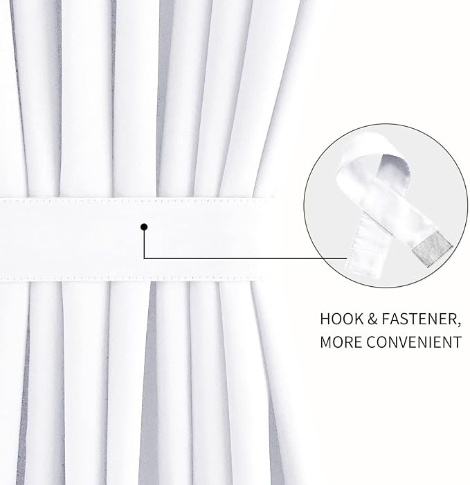 DWCN French Door Curtains – Rod Pocket Thermal Curtain - Image 2