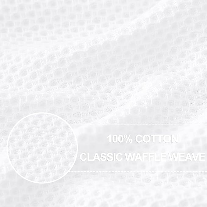 Homaxy 100% Cotton Waffle Weave Kitchen Dish Cloths, Ultra Soft Absorbent Quick - Image 2