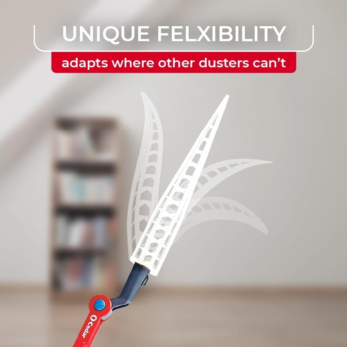 O-Cedar Flex & Catch Heavy Duty Dusting Kit with 3 Disposable Duster Refills | New & Improved Model | Extendable 3 Ft Handle with Stay-On Duster Hook | Traps 3X More Dust Than Feather Dusters