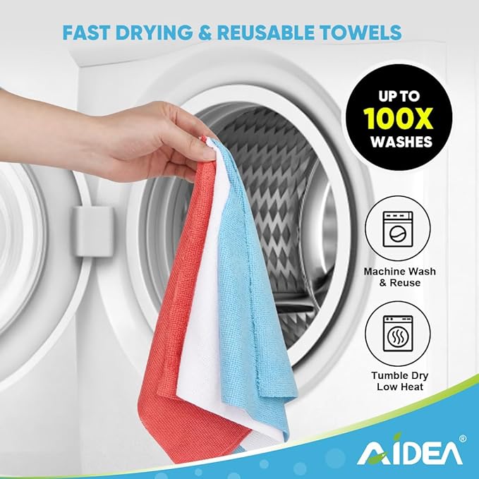 AIDEA Microfiber Cleaning Cloth Roll, Microfiber Towels - Image 6