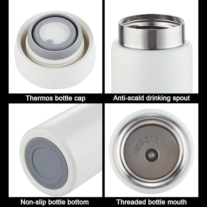 Mini Thermos Cute Water Bottle - 7 oz Tiny Insulated Vacuum 18/10 Stainless - Image 3