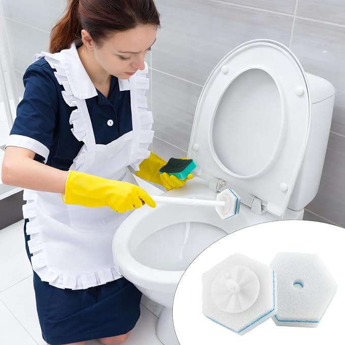 50 Pcs Disposable Toilet Brush Refills, Toilet Bowl Cleaning Wand Refills - Image 7