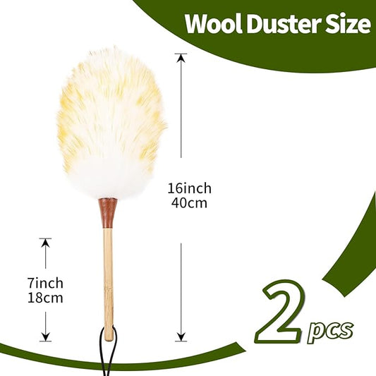 Natural Lambswool Duster 16 Inch Handheld - Image 2