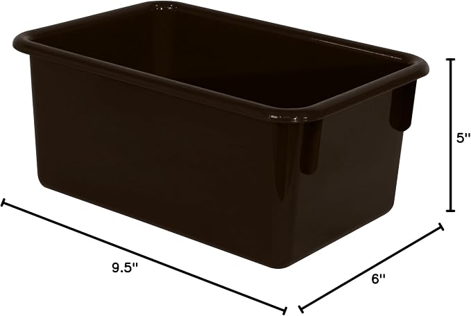 Wood Designs Cubby Storage Bin, Heavy Duty Plastic Containers - Image 7