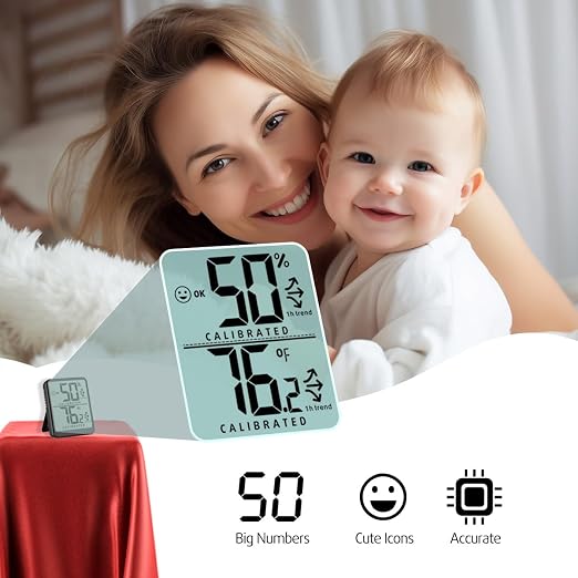4-Pack Room Thermometer Indoor Hygrometer, Small Digital Temperature and - Image 4