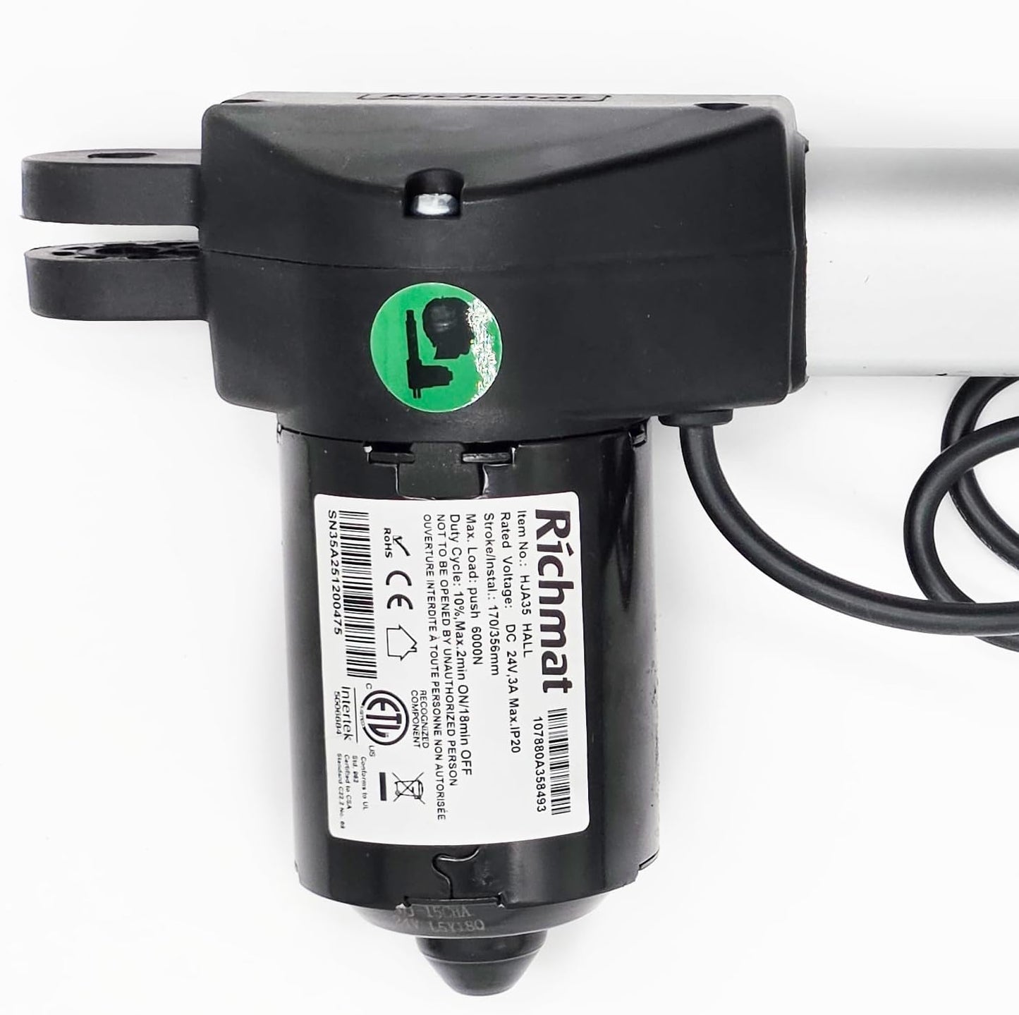 HJA35 Hall Head Actuator Replacement for Adjustable Bed Base (Head)