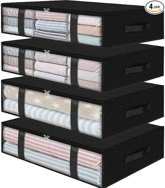 StorageRight Under Bed Storage Bins, Breathable Organizer by StorageRight