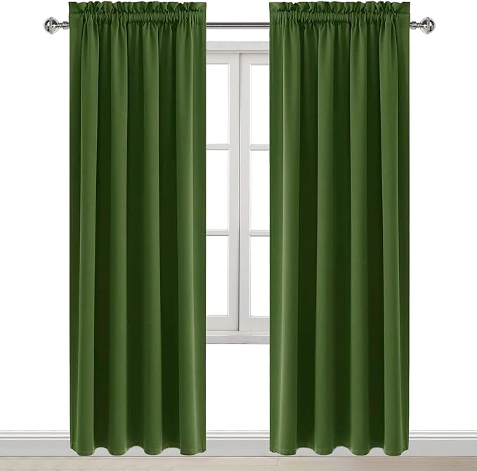DWCN Blackout Curtains Room Darkening Thermal Insulated Bedroom Curtains Window - Image 9