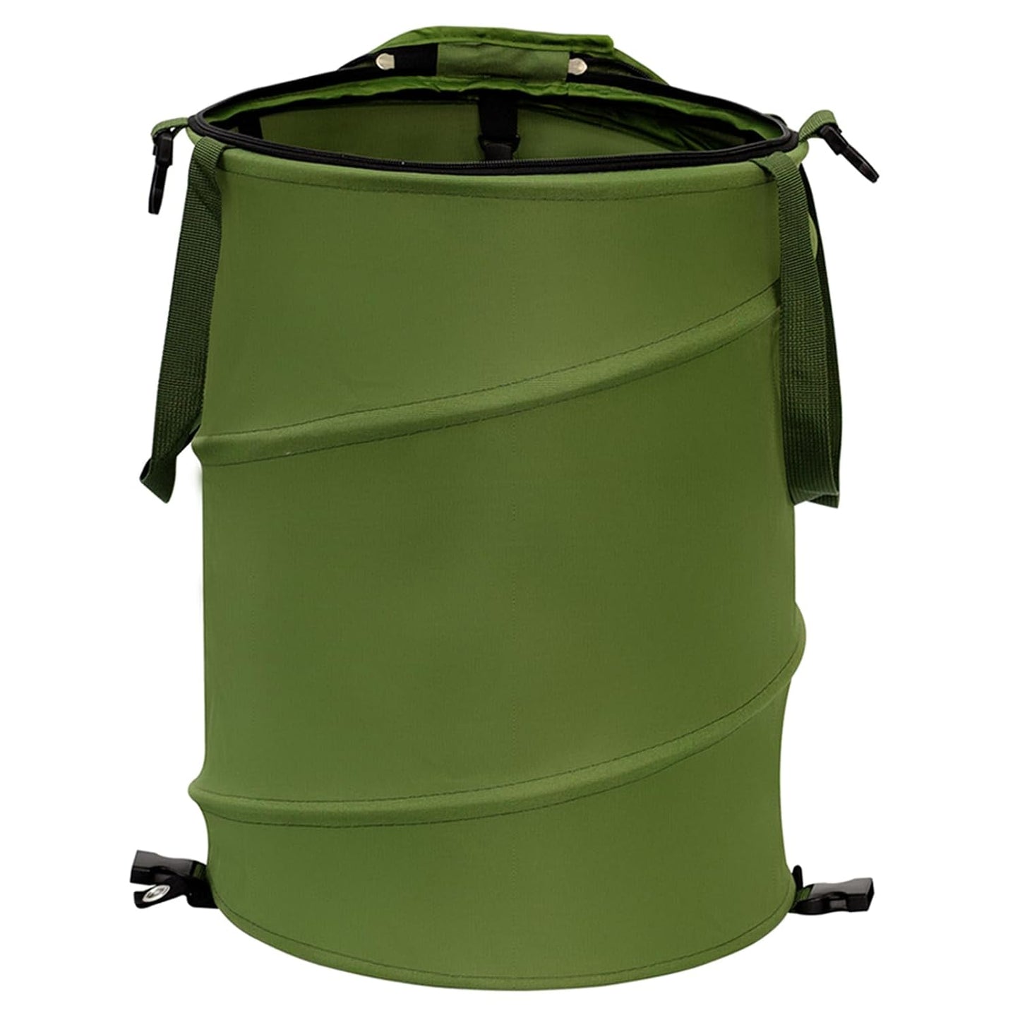 24 Gallons Collapsible Trash Can, Pop Up Trash Can with Zip Lid, 600D Oxford Cloth Outdoor Foldable Camping Trash Can/Recycle Bin, for Home Storage, Office, Outdoor Lawn, Camping(18x24 In-24 Gallons)