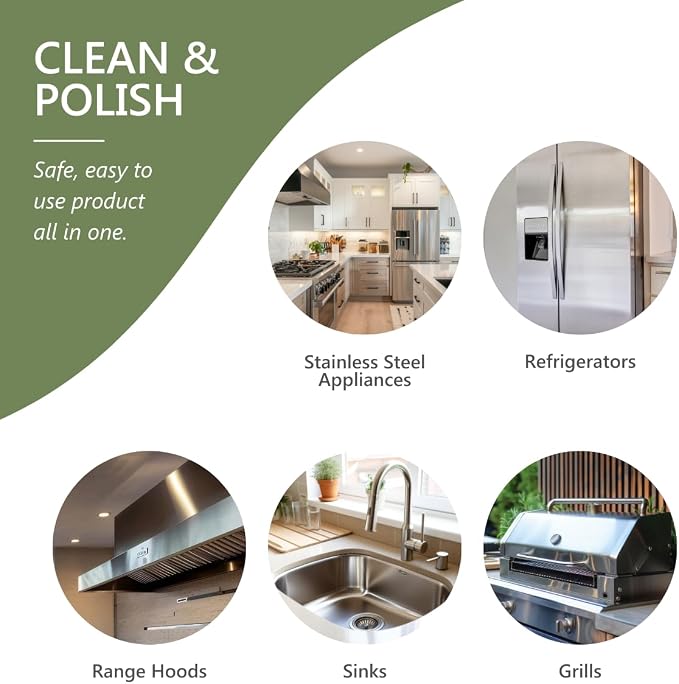 MORE - Stainless Steel Cleaner & Polish Spray + Microfiber Cloth - Stainless - Image 7