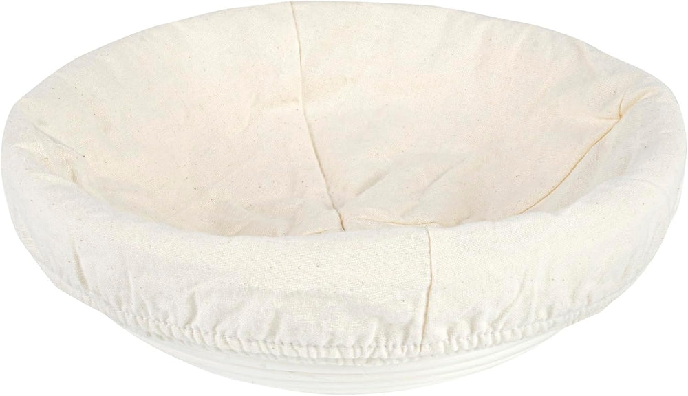 Restaurantware Round Natural Rattan Banneton Proofing Basket, 10 Pack