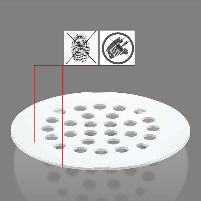 rrajj 4-1/4 Inch Round Snap-in Shower Floor Drain Cover Replacement Cover - Image 4