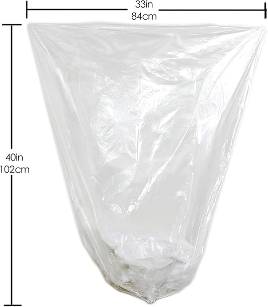 TYPLASTICS 33 Gallon Clear Trash Can Liners - Image 2
