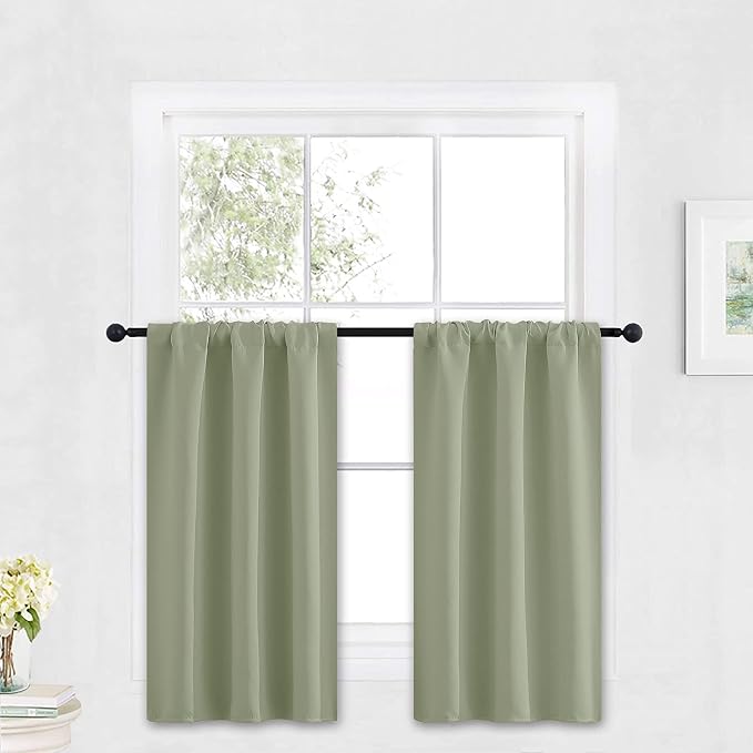 RYB HOME Small Curtains Blackout by RYBHOME
