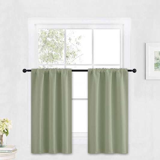 RYB HOME Small Curtains Blackout by RYBHOME