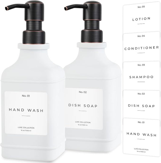 Emerson Essentials Soap Dispenser, Dish Soap Dispenser, Farmhouse Bottles by Emerson+Essentials