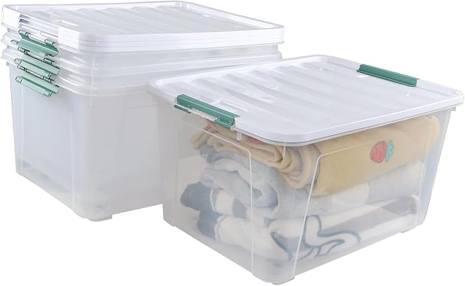 80 L Large Clear View Plastic Storage Bin - Image 7