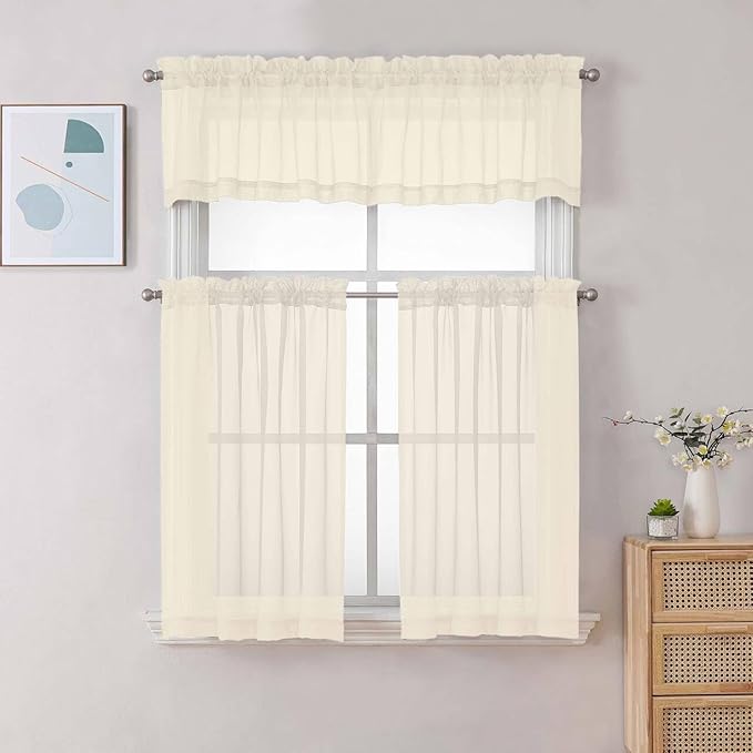 Chyhomenyc Sheer Cream Valances - Image 2
