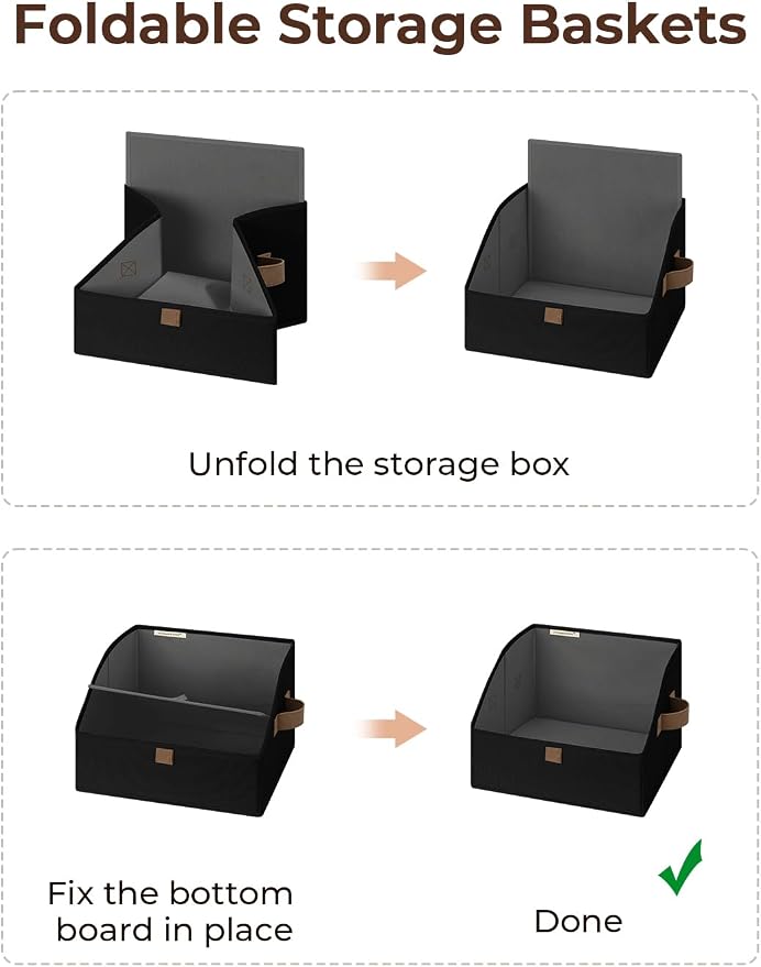 StorageWorks Closet Storage Bins, Trapezoid Organizer Box - Image 5