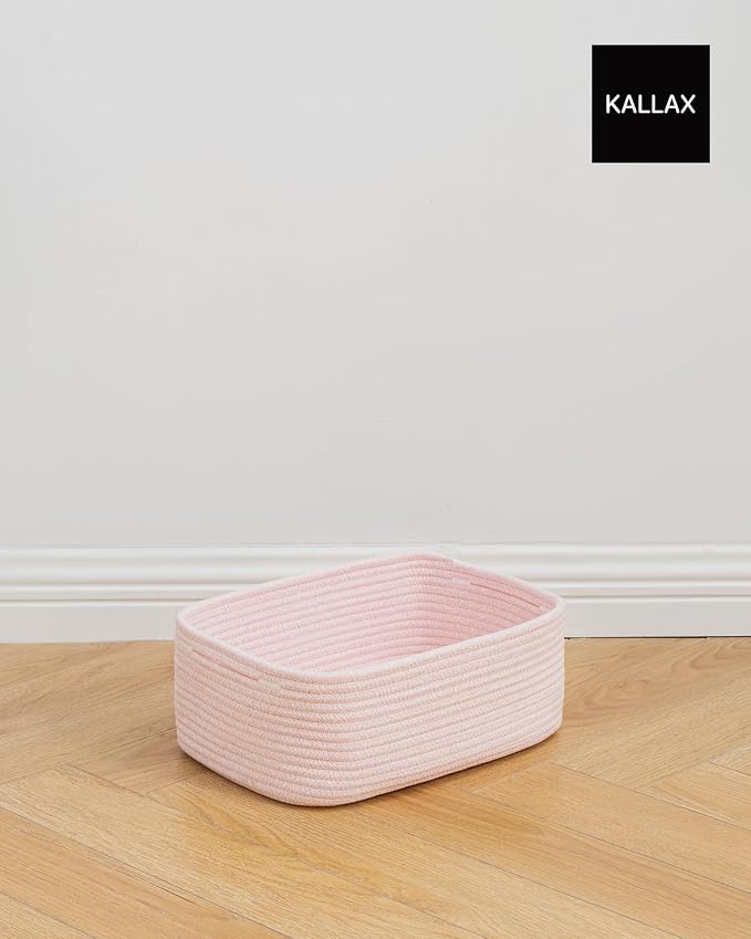 Small Woven Basket, 13.5 x 9.5 x 5 Inches, Storage Basket - Image 9
