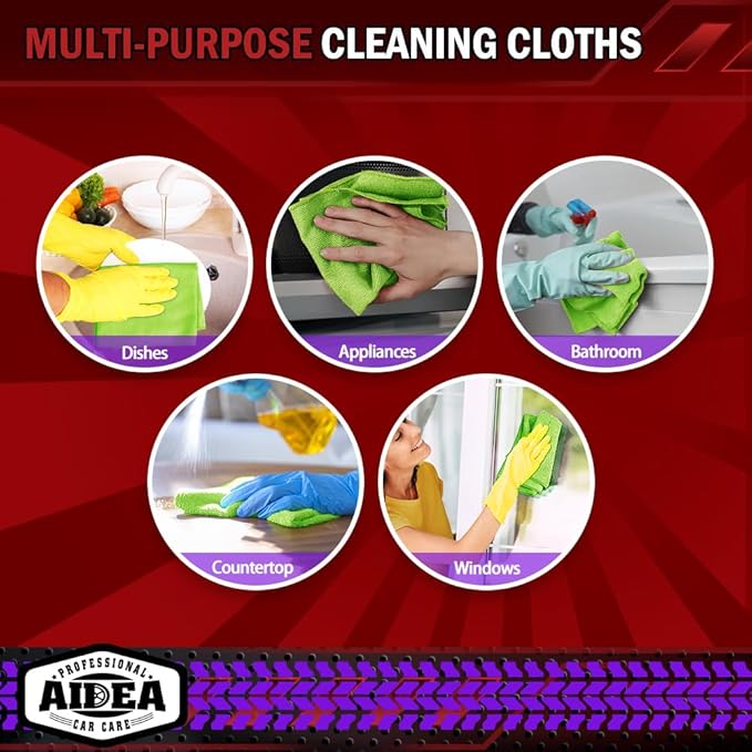 AIDEA Microfiber Cleaning Cloth, Microfiber Towels - Image 7