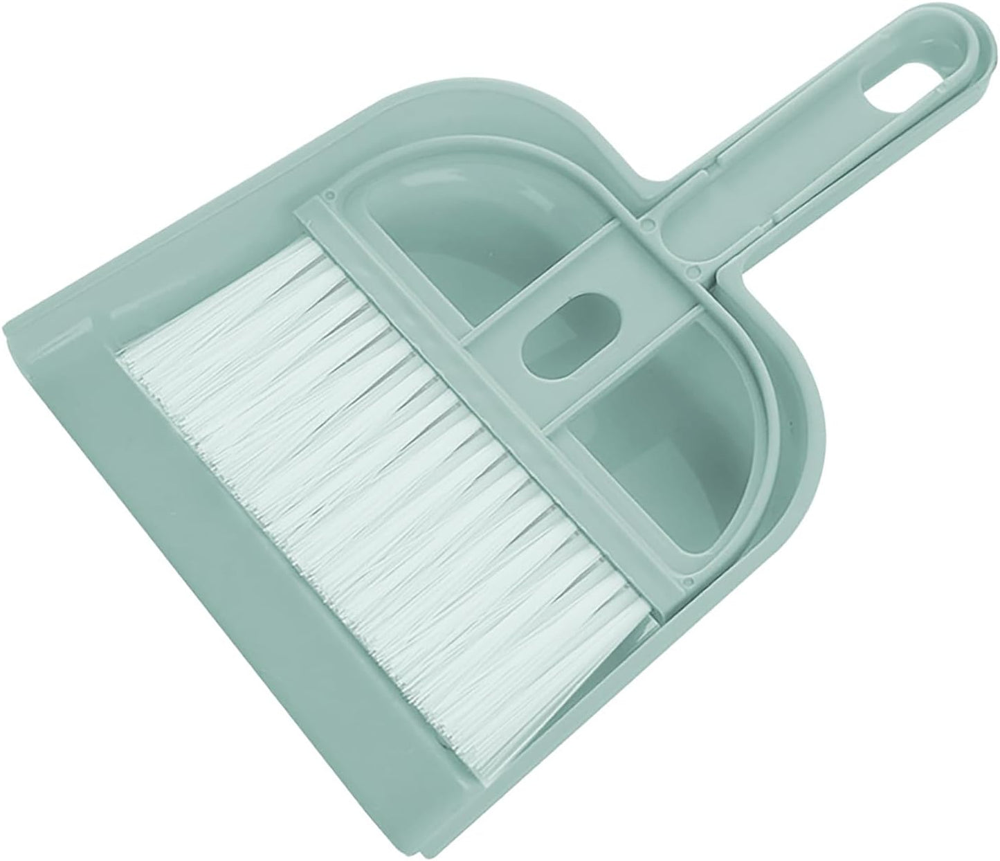 Generic Efficient Hand Dustpan and Brush Set, Portable Mini Broom Dustpan Combo for Desktop, Pet Hair Cleaning Tool for Students & Pet Owners (#12)