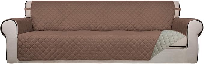 PureFit Reversible Quilted Sofa Cover, Water Resistant Slipcover Furniture by PureFit