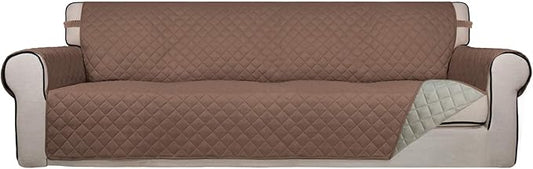PureFit Reversible Quilted Sofa Cover, Water Resistant Slipcover Furniture by PureFit