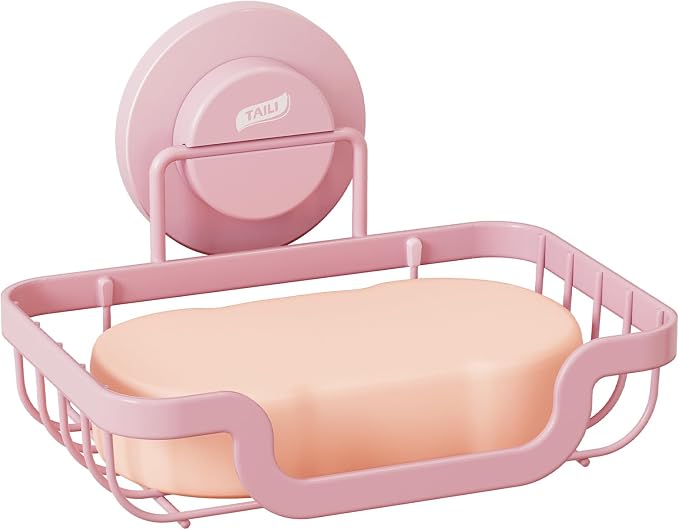 TAILI Soap Holder Bar Dish Suction Cup, Bar Shampoo Rack by TAILI