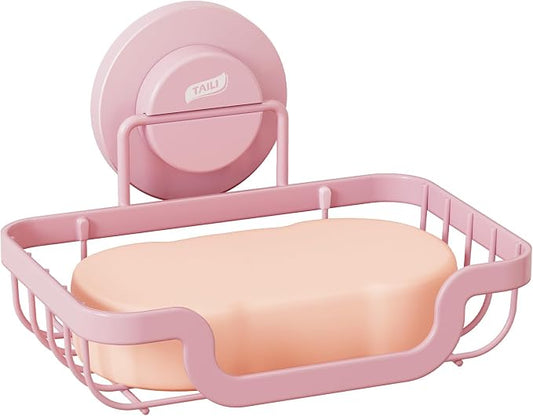 TAILI Soap Holder Bar Dish Suction Cup, Bar Shampoo Rack by TAILI