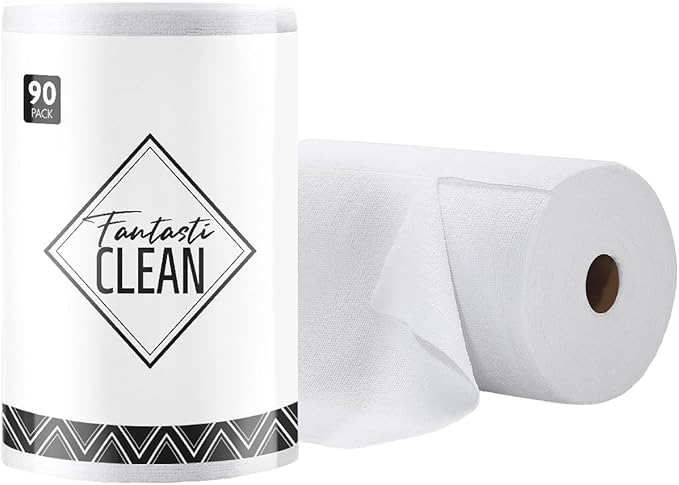 Fantasticlean Microfiber Cleaning Cloth Roll -90 Pack, Tear Away Microfiber by Fantasticlean