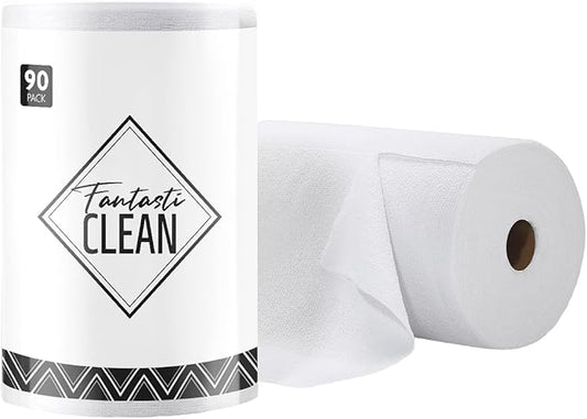 Fantasticlean Microfiber Cleaning Cloth Roll -90 Pack, Tear Away Microfiber by Fantasticlean