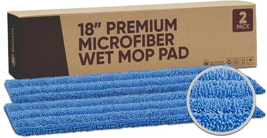 Microfiber Wholesale 18" Absorbent Microfiber Wet Mop Pad by MicrofiberWholesale