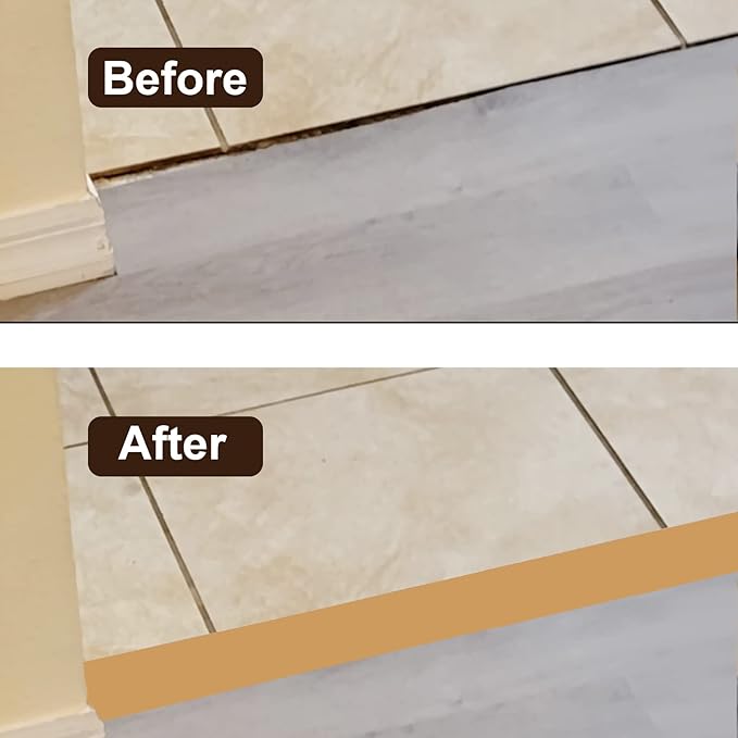 Floor/Door Flat Transition Strip & Self Adhesive Floor Vinyl Floor Edge Trim - Image 3